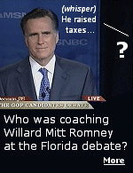 Some are accusing former Massachusetts Governor Mitt Romney of shenanigans at the Florida Republican debate.